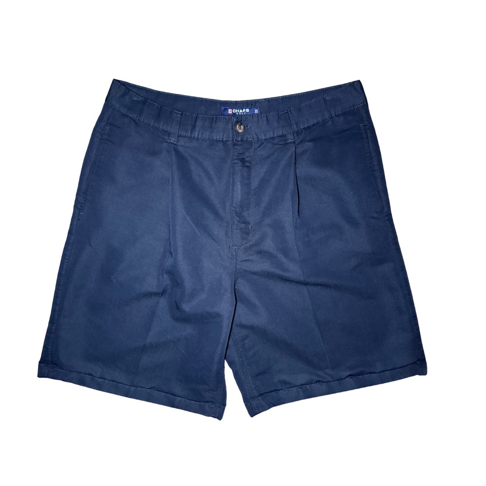 Chaps Golf Shorts Men Size 36 Navy Blue Rayon